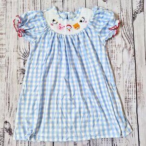 Our Blue Barn Buddies Smocked Dress